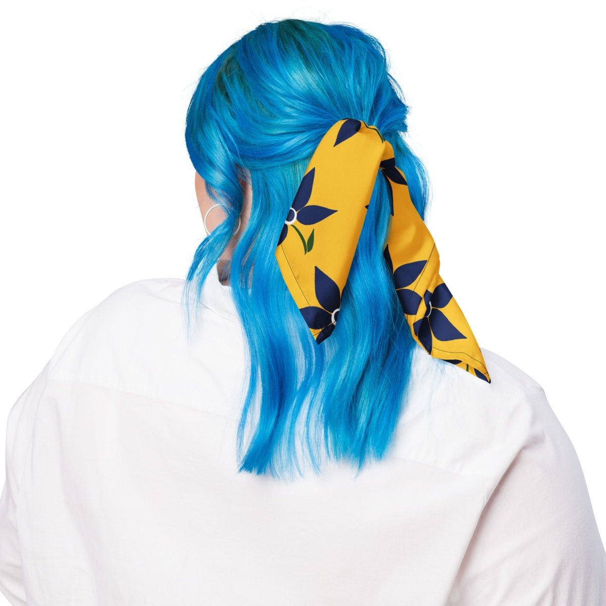 Yellow Floral Bandana - Ambam Art