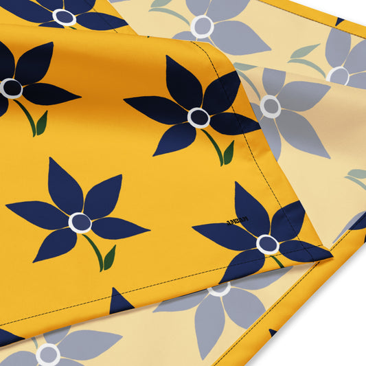 Yellow Floral Bandana