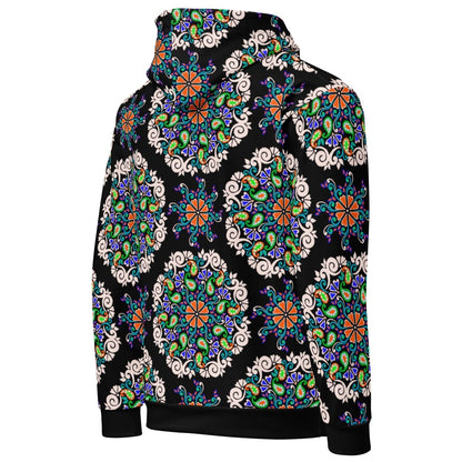Dark Flora Cotton Hoodie - Unisex - Ambam Art