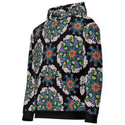 Dark Flora Cotton Hoodie - Unisex - Ambam Art