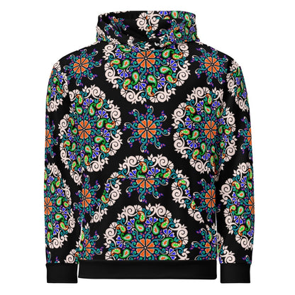 Dark Flora Cotton Hoodie - Unisex - Ambam Art