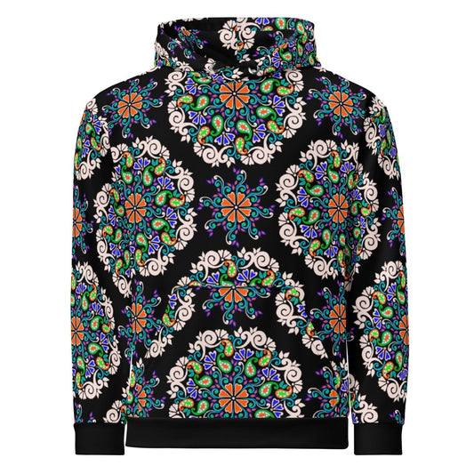 Dark Flora Cotton Hoodie - Unisex - Ambam Art