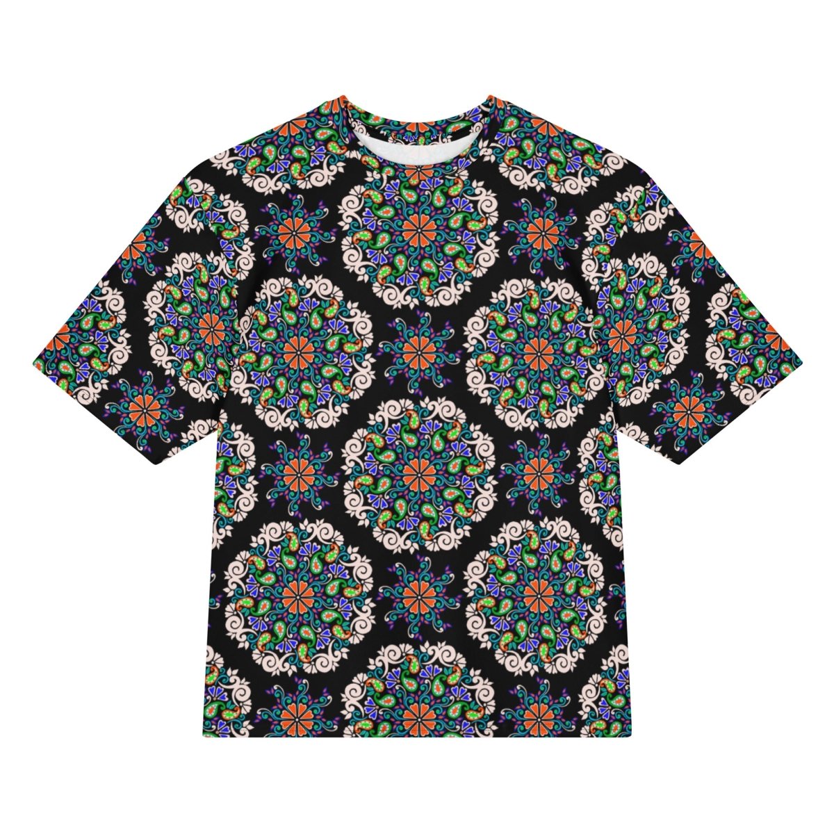 Dark Flora Oversized Cotton Tee - Unisex - Ambam Art