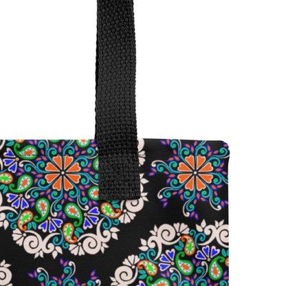 Dark Flora Tote Bag - Ambam Art