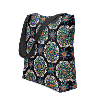 Dark Flora Tote Bag - Ambam Art
