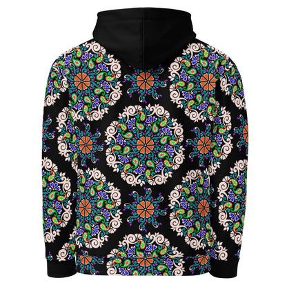 Dark Flora Unisex Hoodie - Ambam Art
