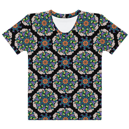 Dark Flora Women’s Cotton T-Shirt - Ambam Art