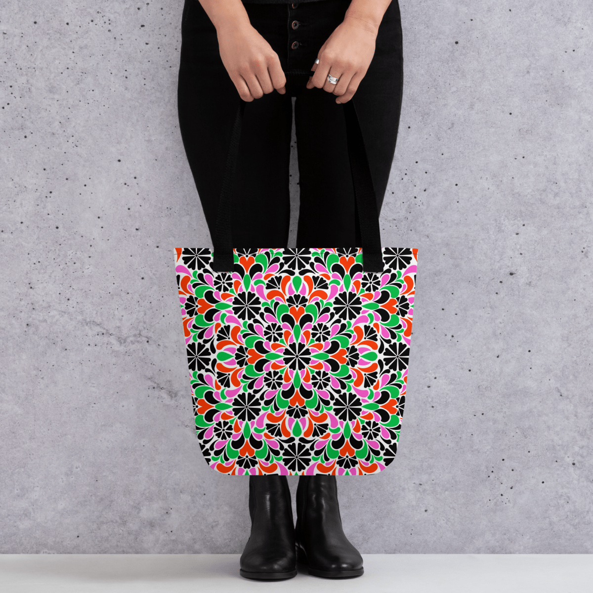 Floral Fantasy Tote Bag - Ambam Art