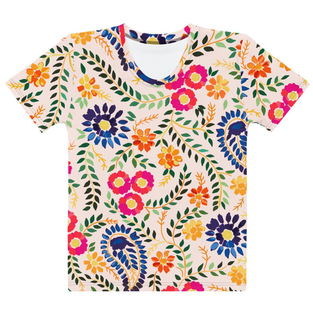 Gulab Cotton Crew Neck Tee - Women's - Ambam Art