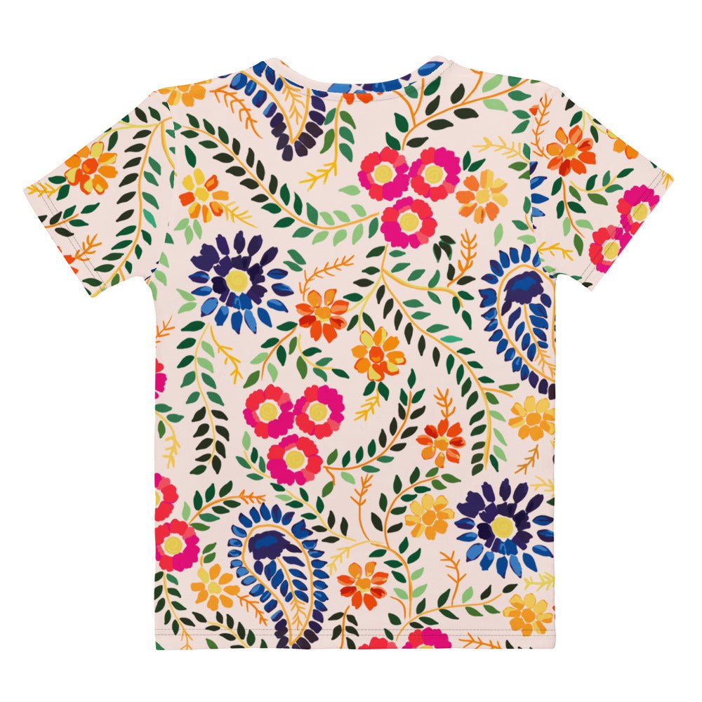Gulab Cotton Crew Neck Tee - Women's - Ambam Art