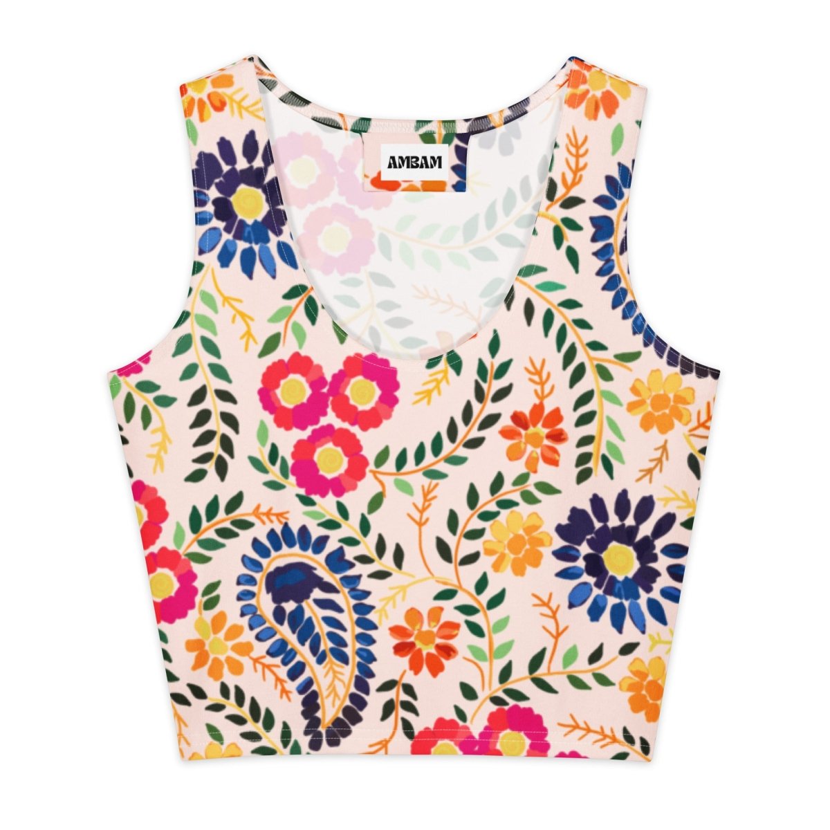 Gulab Cotton Crop Top - Ambam Art