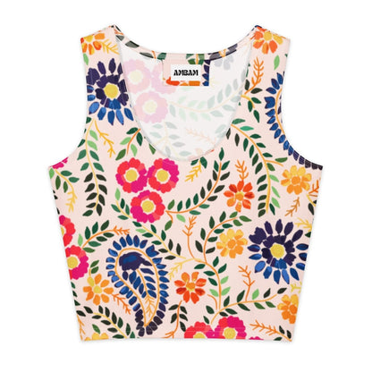 Gulab Cotton Crop Top - Ambam Art