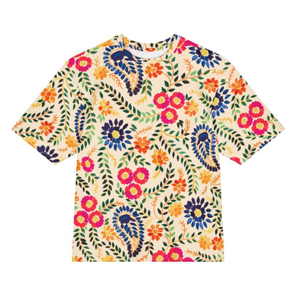Gulab Oversized Cotton Tee - Unisex - Ambam Art