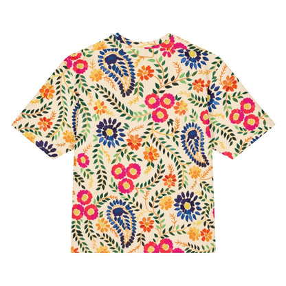 Gulab Oversized Cotton Tee - Unisex - Ambam Art