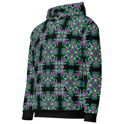Midnight Bloom Cotton Hoodie - Unisex - Ambam Art