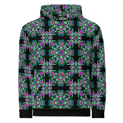 Midnight Bloom Cotton Hoodie - Unisex - Ambam Art