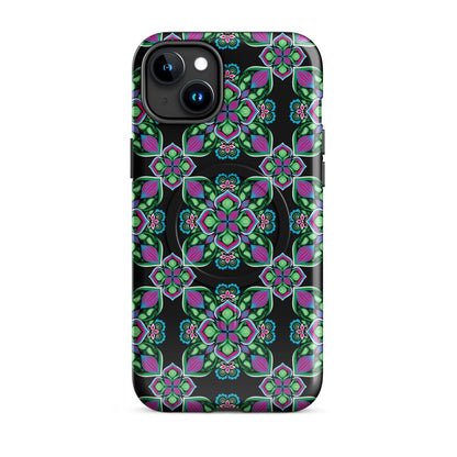 Midnight Bloom MagSafe® tough case for iPhone® - Ambam Art