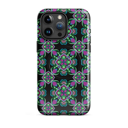 Midnight Bloom MagSafe® tough case for iPhone® - Ambam Art
