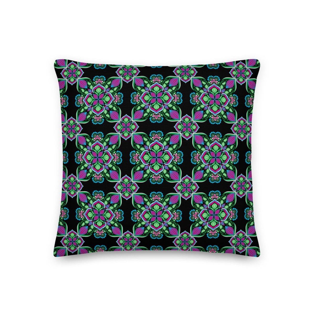 Midnight Bloom Pillow - Ambam Art