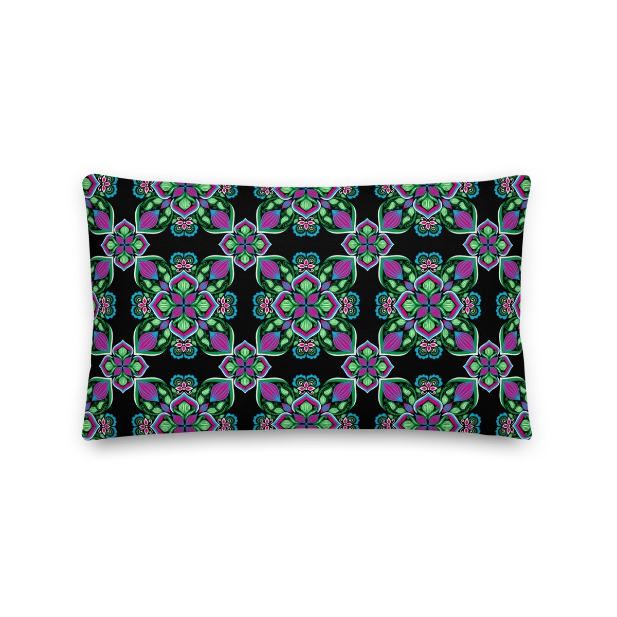 Midnight Bloom Pillow - Ambam Art