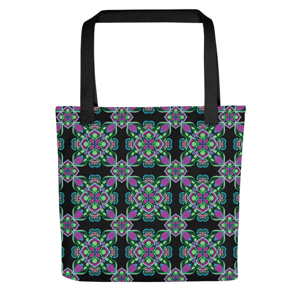 Midnight Bloom Tote Bag - Ambam Art