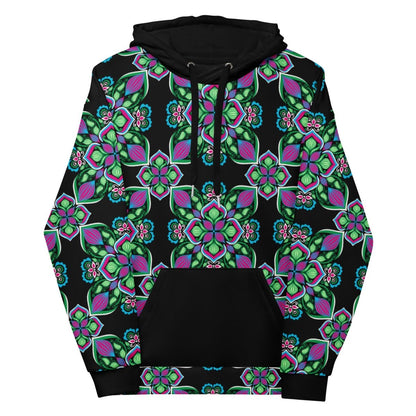 Midnight Bloom Unisex Hoodie - Ambam Art