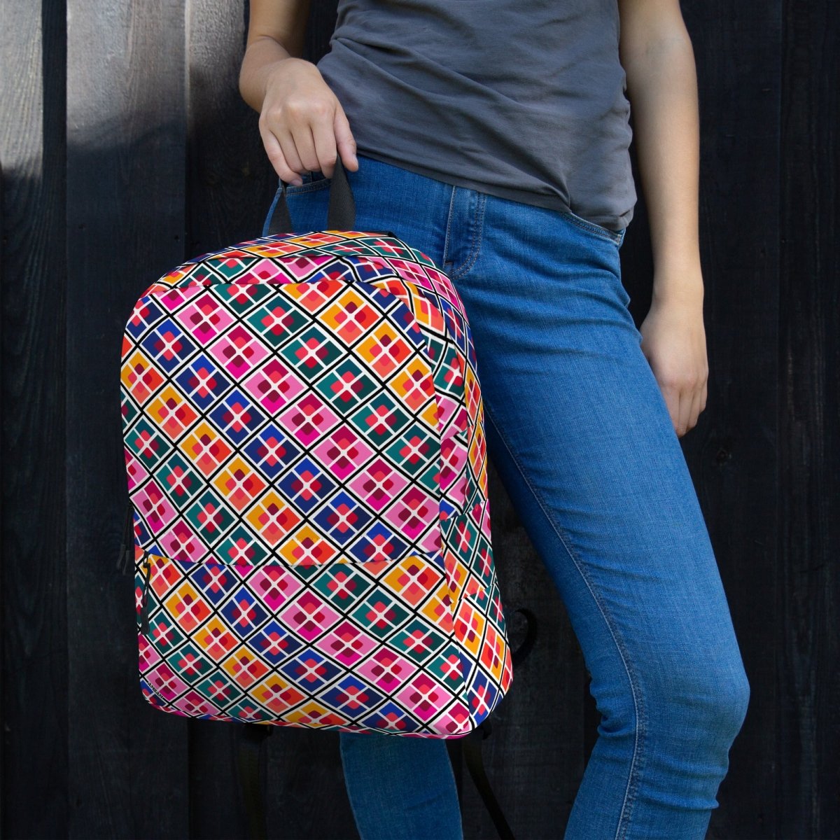Phulkari Pattern Backpack - Ambam Art