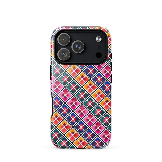 Phulkari Pattern MagSafe® tough case for iPhone® - Ambam Art