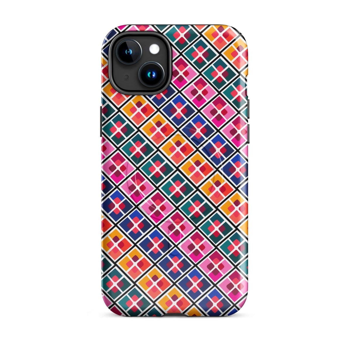 Phulkari Pattern MagSafe® tough case for iPhone® - Ambam Art