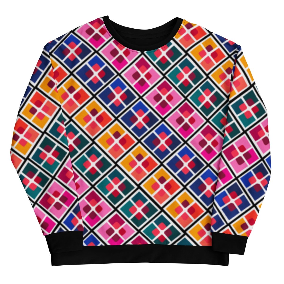 Phulkari Pattern Unisex Sweatshirt - Ambam Art