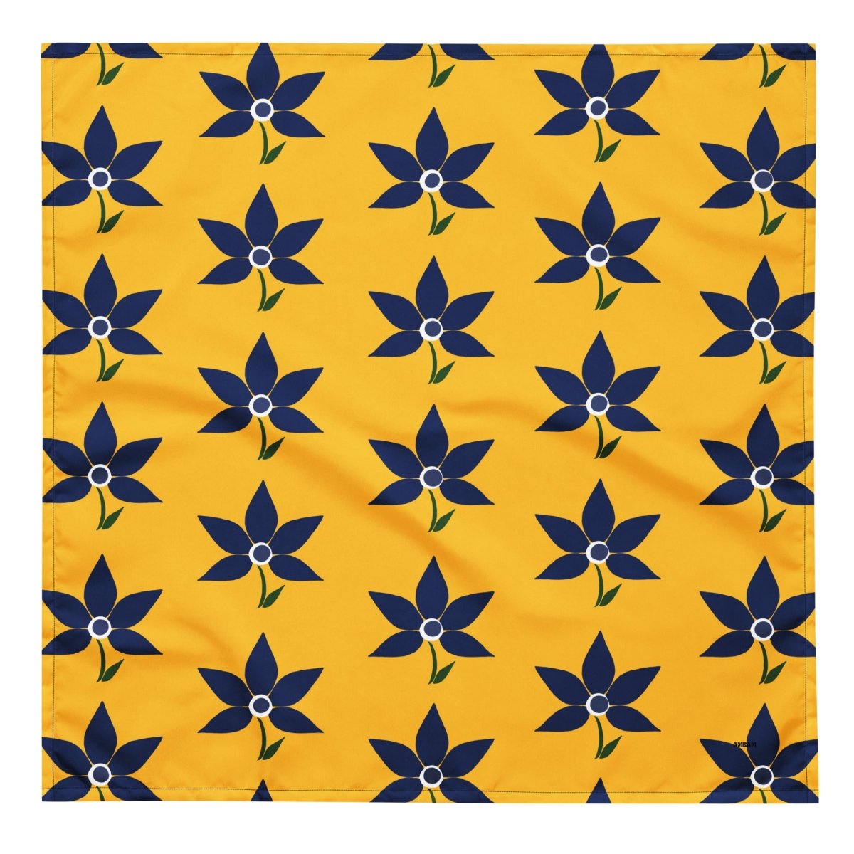 Yellow Floral Bandana - Ambam Art