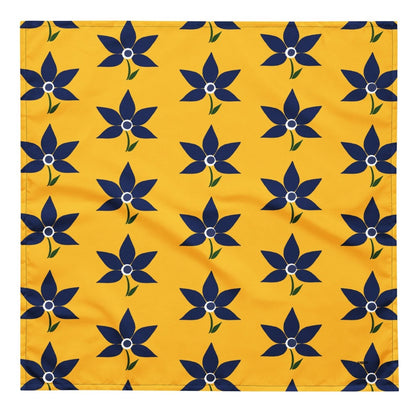Yellow Floral Bandana - Ambam Art